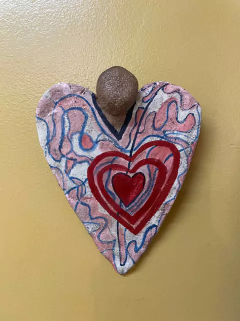 Escultura Anjo Coração - 1