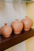 Trio de Potes Terracota com Chamote