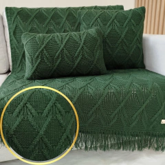 Imagem do KIT MANTA TRICOT LUNA 90x150cm + 1 CAPA 45X45cm E 1 CAPA 30X50