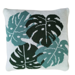 Kit 3 Capa Almofada tricot Floral 45x45cm - Usufruto Home Decor 