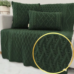 KIT MANTA TRICOT SOPHIA 90X150cm + 1 CAPA 45x45cm E 1 CAPA 30X50