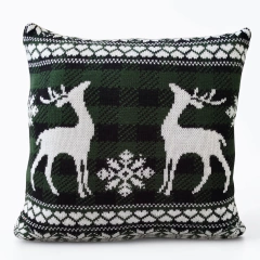 Almofada Com Enchimento Tricô Natalina Rena - comprar online