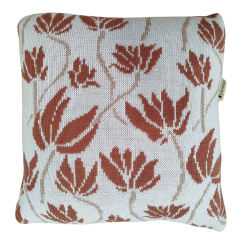 Imagem do Kit 3 Capa Almofada tricot Floral 45x45cm