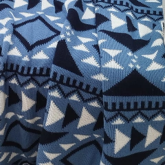 Imagem do Manta Tricot jacquard Asteca 150x95cm