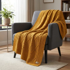 MANTA TRICÔ RUBIA 150cm x 90cm USUFRUTO TRICOT - loja online