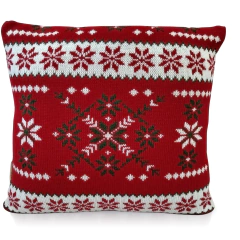 Capa Almofada Tricô Natalina Flocos de Neve - Usufruto Home Decor 