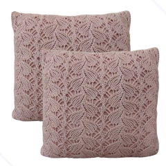 Kti 2 Capas De Almofadas Tricô Com Forro Zoe Usufruto - Usufruto Home Decor 