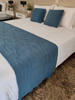 PESEIRA TRICOT PIETRA CAMA KING 260x60cm - loja online
