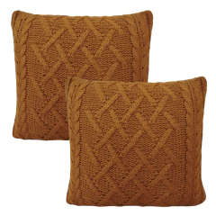 Kit 2 Capas Almofadas Tricô Sophia 45x45cm - Usufruto Home Decor 