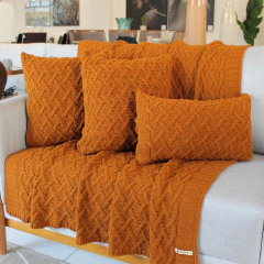 CAPA DE ALMOFADA TRICO OLIVIA COM ZIPER USUFRUTO TRICOT