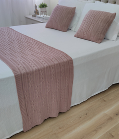 KIT IRIS CAMA SOLTEIRO * PESEIRA TRICOT 150X60cm +2 CAPA DE ALMOFADA - loja online