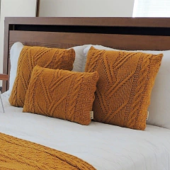 CAPA DE ALMOFADA TRICO ELOAH COM ZIPER USUFRUTO TRICOT - loja online