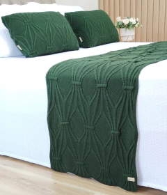 PESEIRA TRICOT BRENDA CAMA CASAL 200x60cm - comprar online