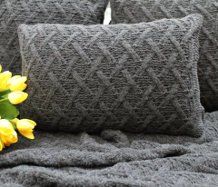 CAPA DE ALMOFADA TRICO OLIVIA COM ZIPER USUFRUTO TRICOT