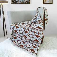 Manta Tricot jacquard Asteca 150x95cm na internet