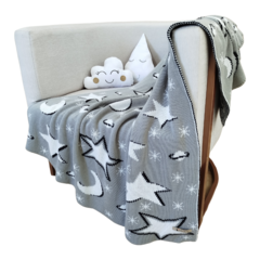 Manta Infantil Tricô Estrela 120x95cm - comprar online