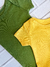 KIT 2 BODIES BEBÊ COLORS - BODY MANGA CURTA - VERDE E AMARELO - Nido Mini | Moda Bebê