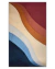 Tapete com curvas em cores bordô, cobre, terracota, bege gold, granito, azul petróleo e azul marinho.
