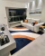 Tapete Kurve® | Azul Marinho, Off-White e Terracota