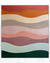 Tapete com padrão ondulado em cores cobre, terracota, bege gold, taupe, nude rosado, rosé gold, uva, verde claro e verde.