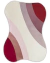 Tapete Kurve® de veludo com bordas orgânicas e cores marsala, rosé gold, rosa bebê, off-white, nude rosado, uva e vinho.