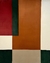 Tapete geométrico Porto em cores terracota, verde, vinho, bege gold, azul marinho e off-white.