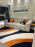 Imagem do Tapete Kurve® | Azul Marinho, Off-White e Terracota
