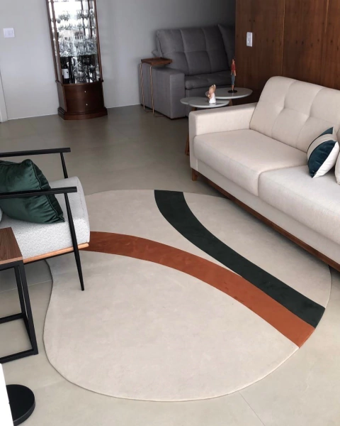 Encontro | Bouclé Bege, Terracota Gold e Verde Gold