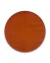 Tapete redondo para sala na cor terracota com padrão de linhas curvas sutis