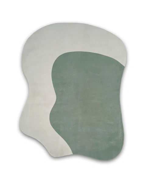 Tapete OUTLET | 2,50 x 1,90 m | Riviera | Verde e Off-White | Coleção Sea D54