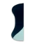 Tapete OUTLET | 1,40 x 4,20 m | Nylon | Azul Marinho e Menta G69