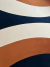 Tapete Kurve® | Azul Marinho, Off-White e Terracota - Tapetes São José - Feito Sob Medida