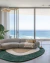 Tapete OUTLET | 3,26 x 3,30 m | DUAS ALTURAS | Nylon | Verde, Off-white e Trigo | Coleção Wave