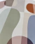 Tapete redondo em veludo com design moderno nas cores azul, verde, laranja, creme, rosé e off-white, São José.