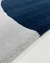 Tapete em nylon nas cores azul marinho e cinza, São José.