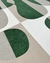 Tapete Morada | 1,60 m x 2,55 m | Impermeabilizado | Bouclé Capri Off-White, Verde Escuro, Verde e Bege - comprar online