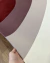 Tapete Kurve® com bordas orgânicas e cores em veludo como marsala, rosé gold, rosa bebê, off-white, nude rosado, uva e vinho.