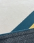Tapete orgânico em tecido Bouclé nas cores em azul profundo, natural, amarelo e terracota, Tapetes São José