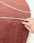 Tapete minimalista em nylon, nas cores cobre e prata, com design orgânico, São José