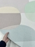Tapete redondo Bouclé Capri em tons pastel com design moderno, São José.
