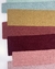 Tapete Fases em cores variadas de nylon: azul marinho, azul petróleo, verde, verde menta, mostarda, cobre, bordô, rosé e nude.