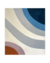 Tapete com design moderno em veludo, apresentando curvas nas cores terracota, nude rosado, off-white, granito, verde claro, azul petróleo e azul marinho, Tapetes São José