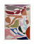 Tapete em nylon com design abstrato e cores diversas