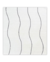 Tapete em nylon off-white com linhas onduladas pretas