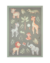 Tapete infantil com fundo verde e detalhes coloridos, apresentando animais como leão, elefante e girafa, medindo 1,30 m x 1,80 m, São José.