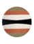 Tapete Wave | REDONDO | Efeito Estonado | Veludo Verde Musgo, Telha, Off-White e Preto - comprar online