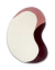 Tapete orgânico de nylon Econyl nas cores rose, vinho e off-white da Coleção Seed, formato exclusivo e design moderno para sala.