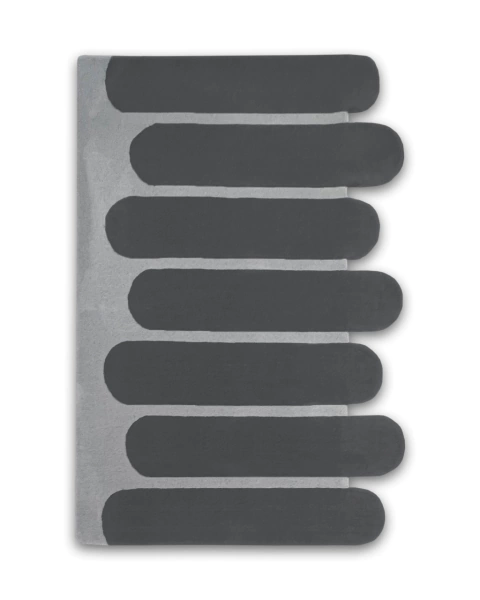Tapete Sala Orgânico | 1,40 x 2,10 m | Grafite e Cinza | Nylon Econyl - comprar online