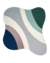 Tapete Kurve® | Bordas Orgânicas | Granito, Azul Marinho, Nude Rosado, Off-White e Verde - comprar online