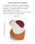 Guia ilustrado para medir bordas orgânicas de tapete, com exemplo do modelo Stone Bouclé Capri Terracota e Bege, Bouclé Atenas Vinho e Prata, mostrando altura e largura.